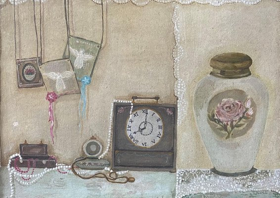 Tako Chanchaleishvili, Still Life With Clock, 2003, Oil on Canvas-CHG-1349350