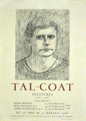 Tal Coat Exhibition Poster, 1968-ZCI-832255