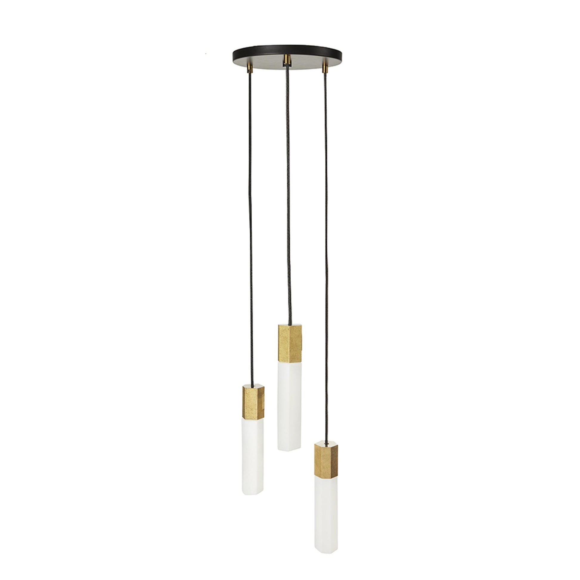 Basalt Triple Pendant Lamp by Tala #Brass