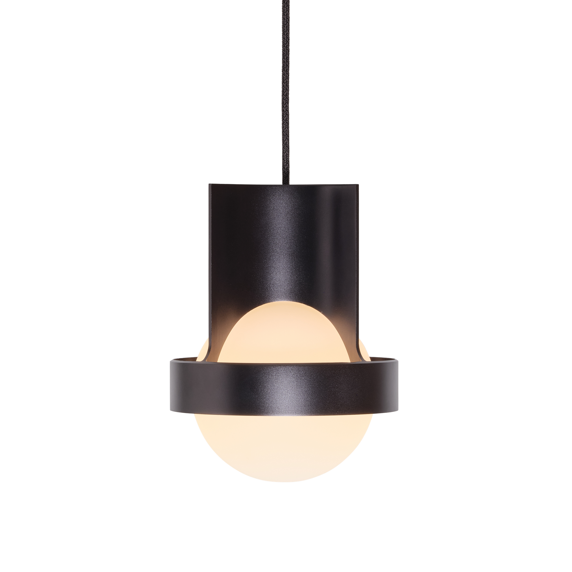 Loop Single Pendant Large by Tala #Dark Gray with Sphere IV