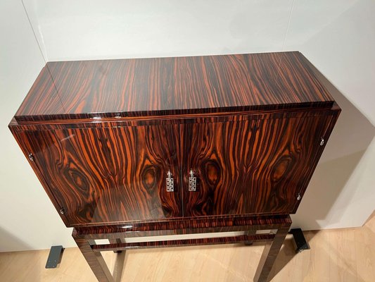 Tall Art Deco Cabinet in Macassar Veneer and Mahogany, France, 1930s-NNB-1436451