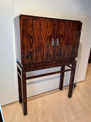 Tall Art Deco Cabinet in Macassar Veneer and Mahogany, France, 1930s-NNB-1436451