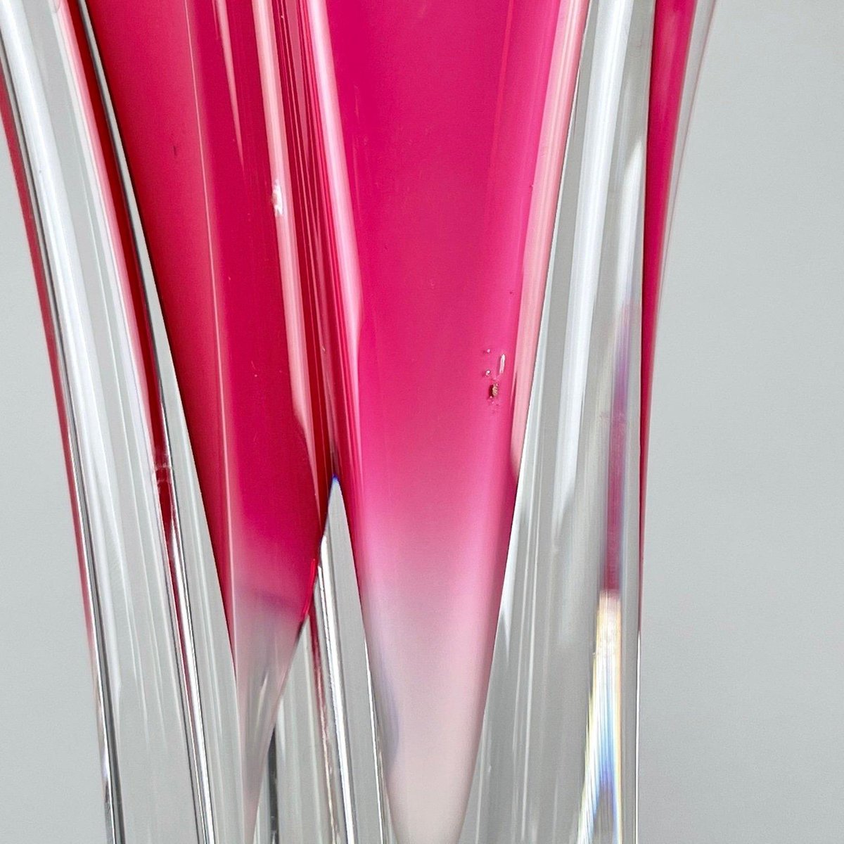 Tall Art Glass Vase by Josef Hospodka for Chribska Glassworks, 1960s