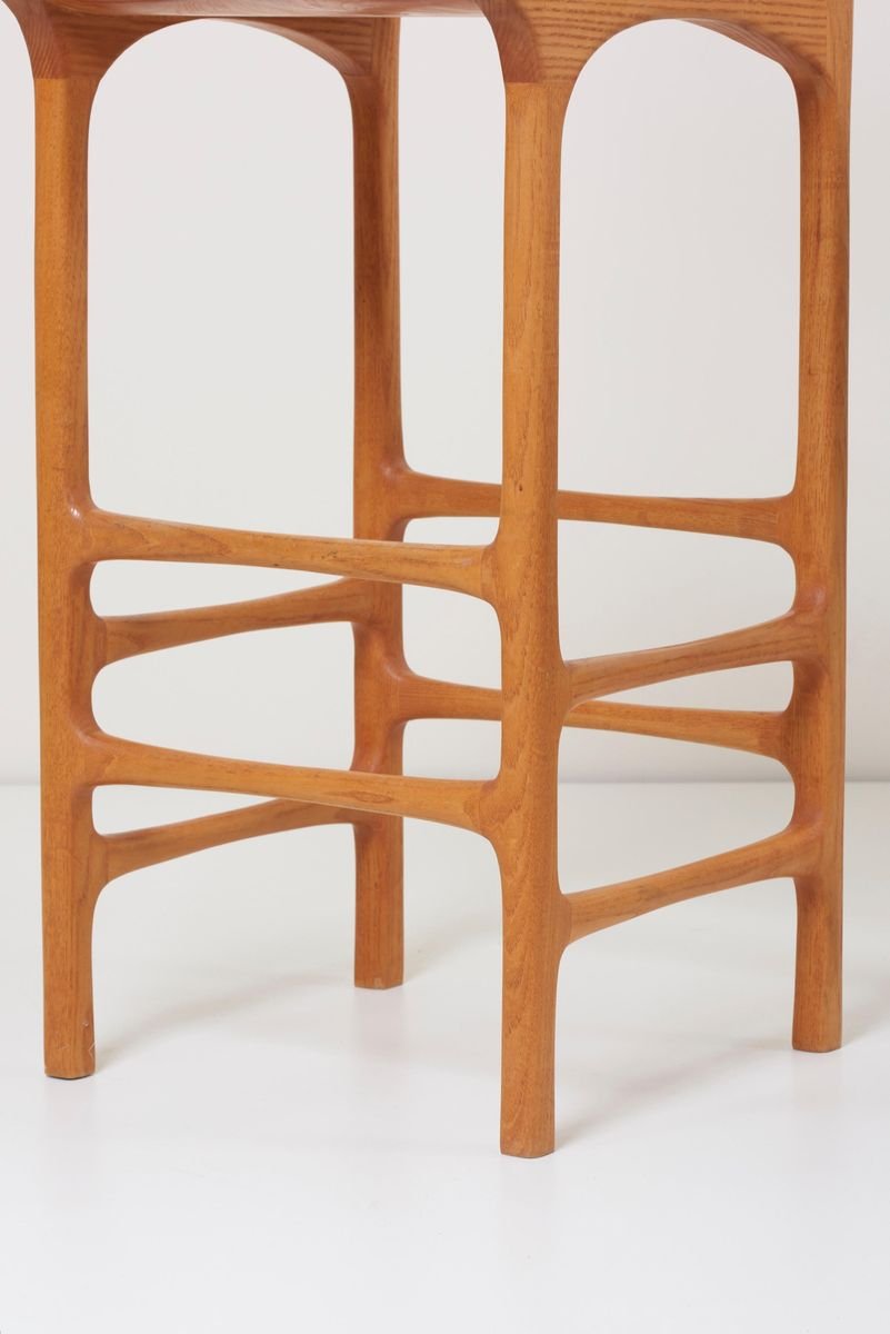 Tall Back Studio Barstools, 1970s, Set of 2