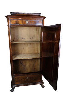 Tall Cabinet in Polished Mahogany, 1850s-UY-1723446