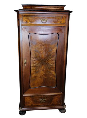 Tall Cabinet in Polished Walnut, 1850s-UY-1723444