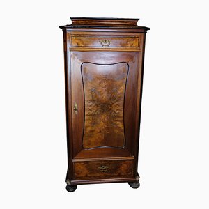 Tall Cabinet in Polished Walnut, 1850s-UY-1723444