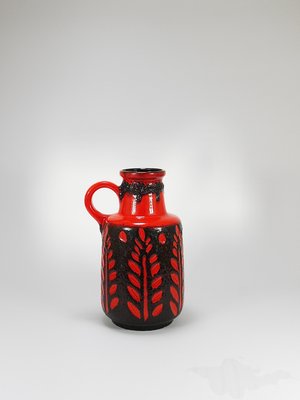 Tall Fat Lava Art Pottery Floor Vase attributed to Scheurich, Western Germany, 1970s-MWV-2031889