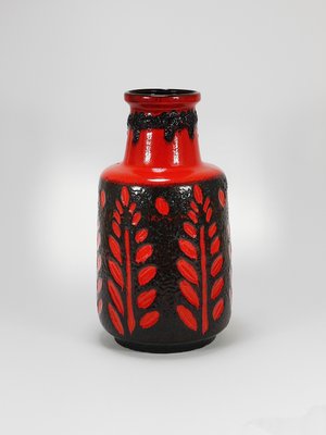 Tall Fat Lava Art Pottery Floor Vase attributed to Scheurich, Western Germany, 1970s-MWV-2031889