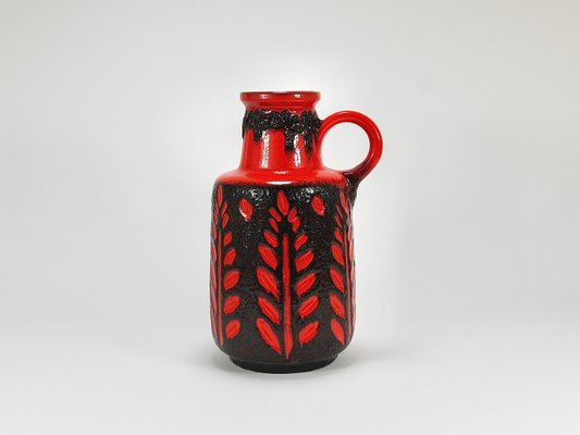 Tall Fat Lava Art Pottery Floor Vase attributed to Scheurich, Western Germany, 1970s-MWV-2031889