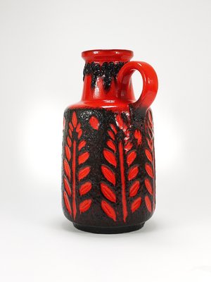 Tall Fat Lava Art Pottery Floor Vase attributed to Scheurich, Western Germany, 1970s-MWV-2031889