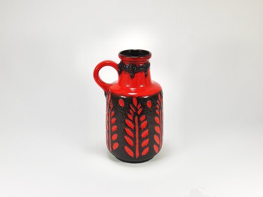 Tall Fat Lava Art Pottery Floor Vase attributed to Scheurich, Western Germany, 1970s-MWV-2031889