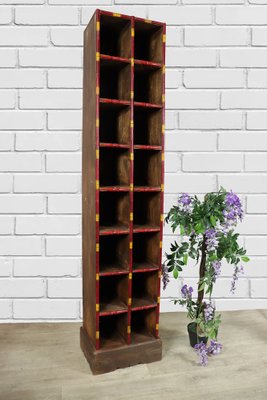 Tall Handcrafted Wooden Shelf from Pakistan, Punjab, 1990s-UZN-1409519