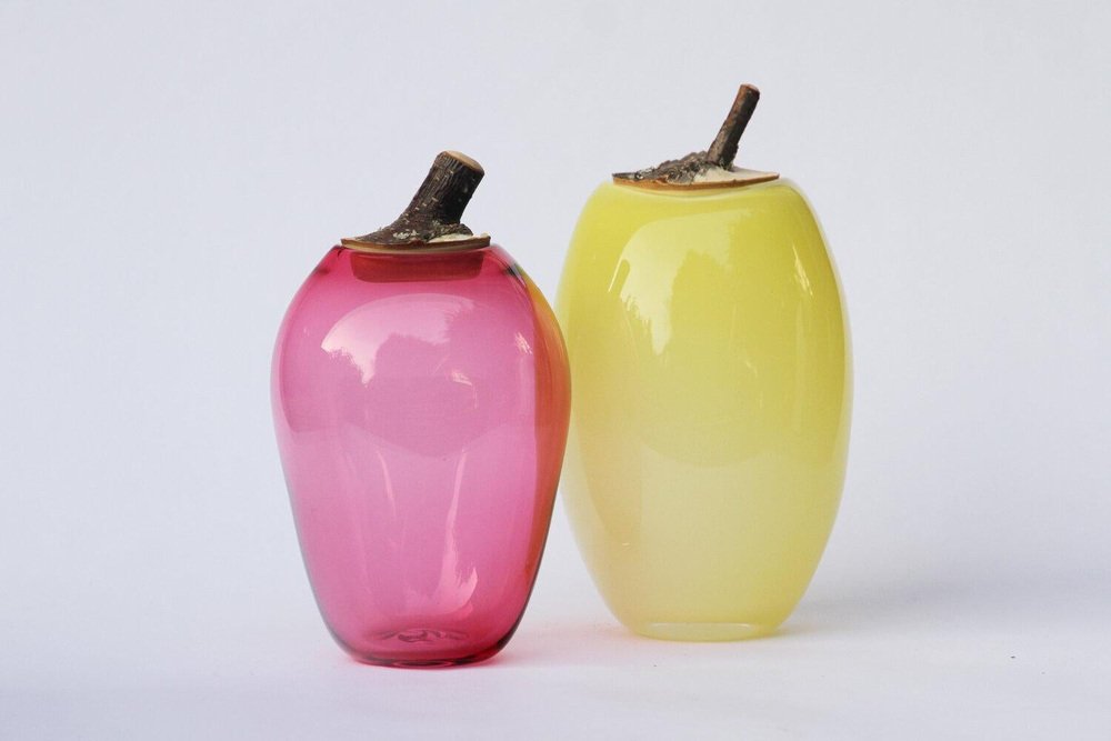 Tall Hot Pink Branch Vase by Pia Wüstenberg