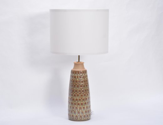 Tall Mid-Century Modern Danish Table Lamp in Beige Ceramic from Soholm-FN-1290525