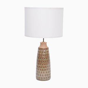 Tall Mid-Century Modern Danish Table Lamp in Beige Ceramic from Soholm-FN-1290525