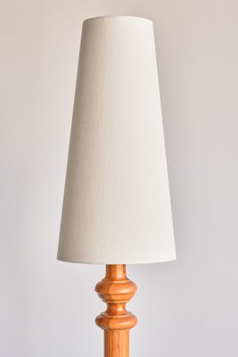 Tall Nybro Armaturfabric Floor Lamp in Pine Wood, Sweden, 1960s-FMT-1772364