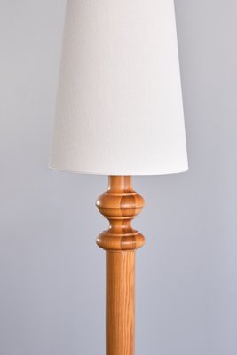 Tall Nybro Armaturfabric Floor Lamp in Pine Wood, Sweden, 1960s-FMT-1772364