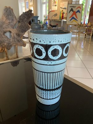 Tall Vase with Geometric Patterns-TEP-1321774