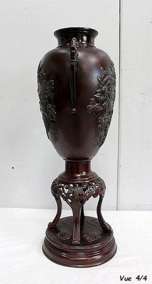 Tall Vases in Bronze, China, Late 19th Century-RVK-934649