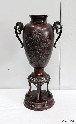 Tall Vases in Bronze, China, Late 19th Century-RVK-934649