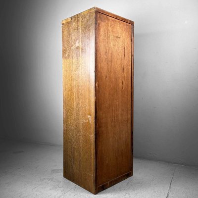 Tall Wooden Filing Cabinet, Japan, 1940s-DWL-1780629