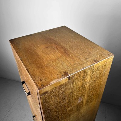 Tall Wooden Filing Cabinet, Japan, 1940s-DWL-1780629