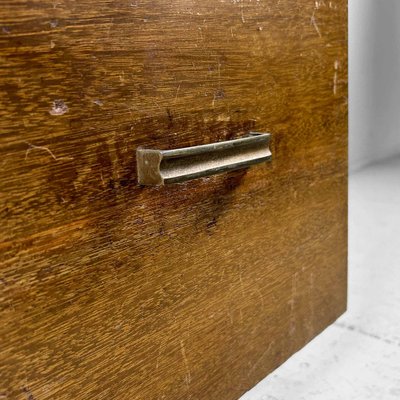 Tall Wooden Filing Cabinet, Japan, 1940s-DWL-1780629