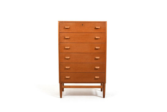 Tallboy Chest of Drawer by Poul M. Volther for FDB, 1950s