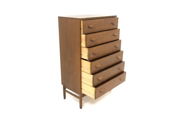 Tallboy Dresser in Oak by Poul M. Volther, Denmark, 1960s-GEK-1735308