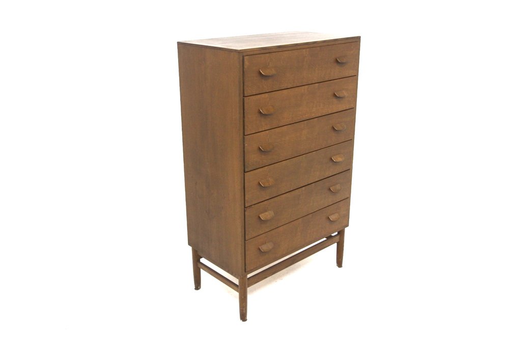 Tallboy Dresser in Oak by Poul M. Volther, Denmark, 1960s