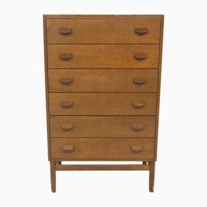 Tallboy Dresser in Oak by Poul M. Volther, Denmark, 1960s-GEK-1735308