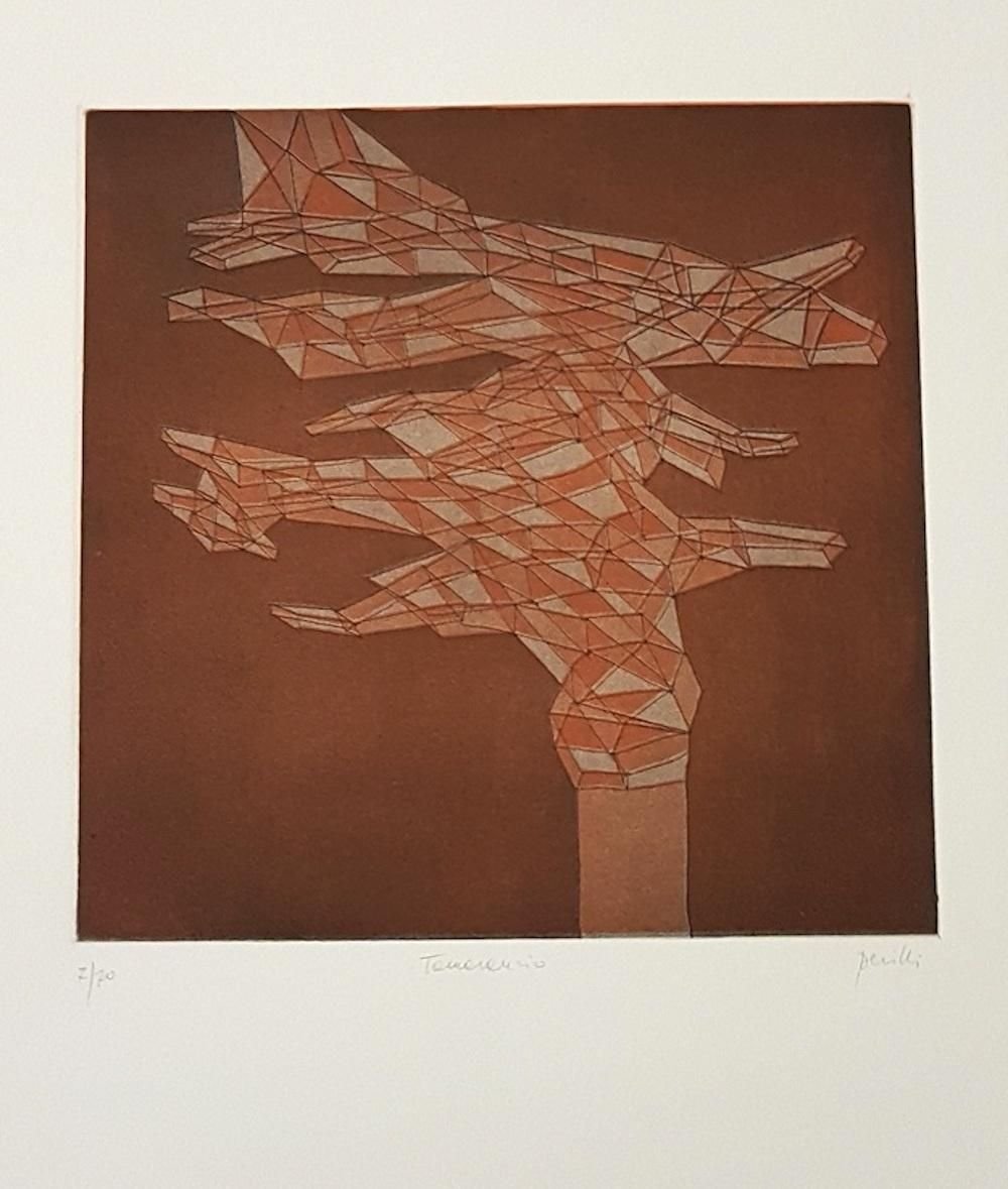 Tamarancio - Original Lithograph by Achille Perilli - 1971 1971