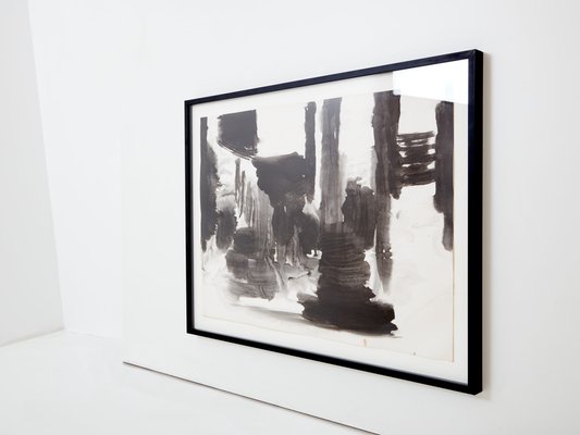 Tang Haywen, Diptych, 1975, Ink on Paper, Framed-YJA-1742202