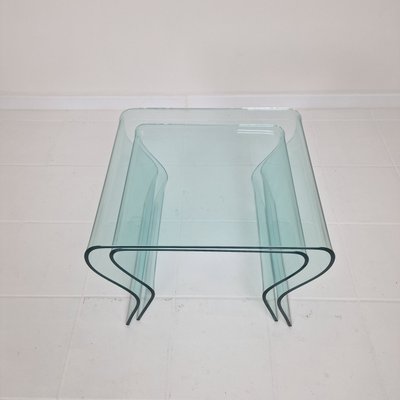 Tango Glass Nesting Table Set by Fabio Di Bartolomei for Fiam Italia, Set of 2-RQL-2027222