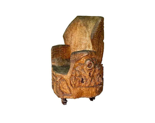 Tanzanian Brutalist Sculptural Primitive Chair, 1960s