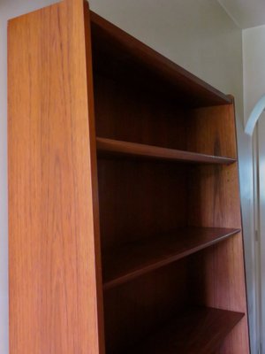 Tapered Profile Teak Bookcase by Johannes Sorth, Denmark, 1960s-AC-1451136