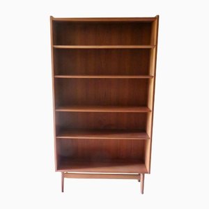 Tapered Profile Teak Bookcase by Johannes Sorth, Denmark, 1960s-AC-1451136