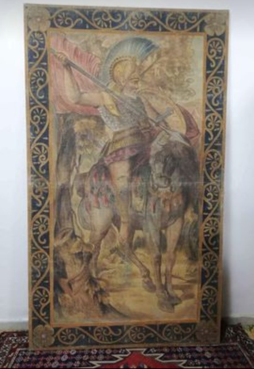 Tapestry Depicting St. George on Horseback, Mid-19th Century