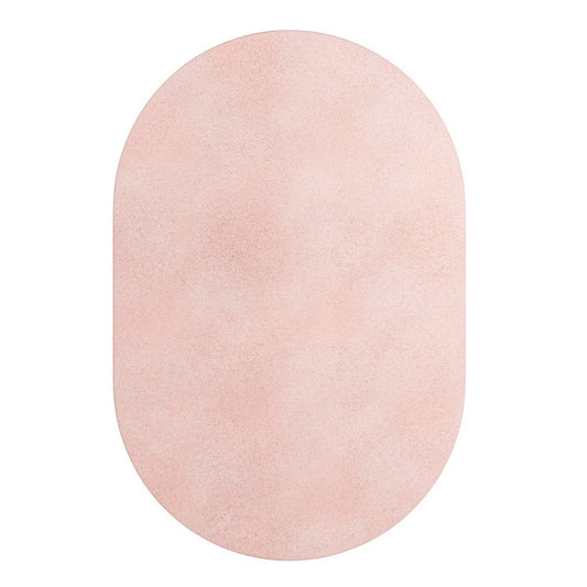 Tapis Oval Baby Rose #06 Modern Minimal Oval Shape Hand-Tufted Rug by TAPIS Studio