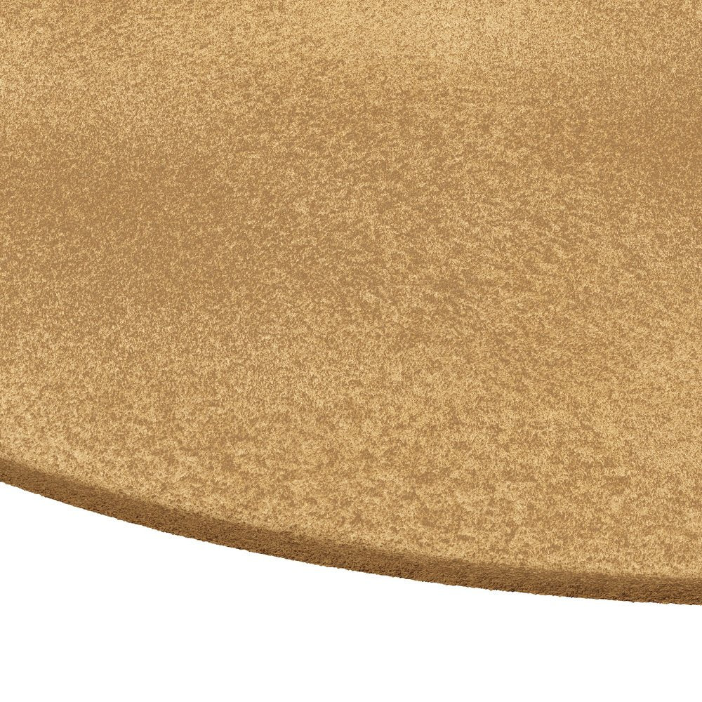 Tapis Oval Gold #11 Modern Minimal Oval Shape Hand-Tufted Rug by TAPIS Studio