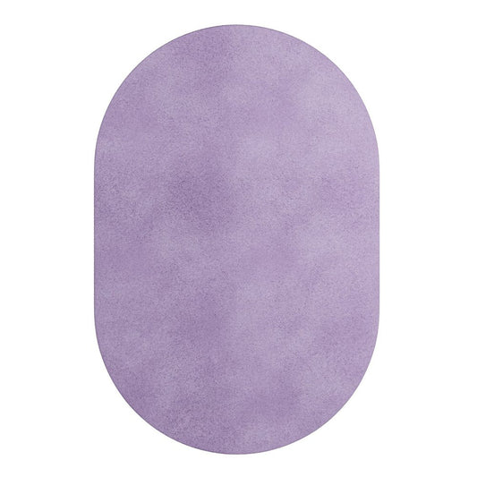 Tapis Oval Lavanda #08 Modern Minimal Oval Shape Hand-Tufted Rug by TAPIS Studio