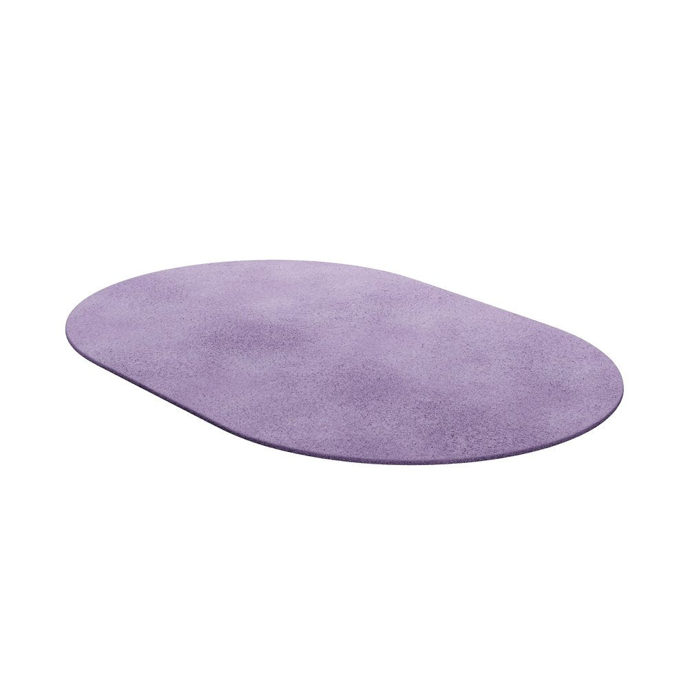 Tapis Oval Lavanda #08 Modern Minimal Oval Shape Hand-Tufted Rug by TAPIS Studio