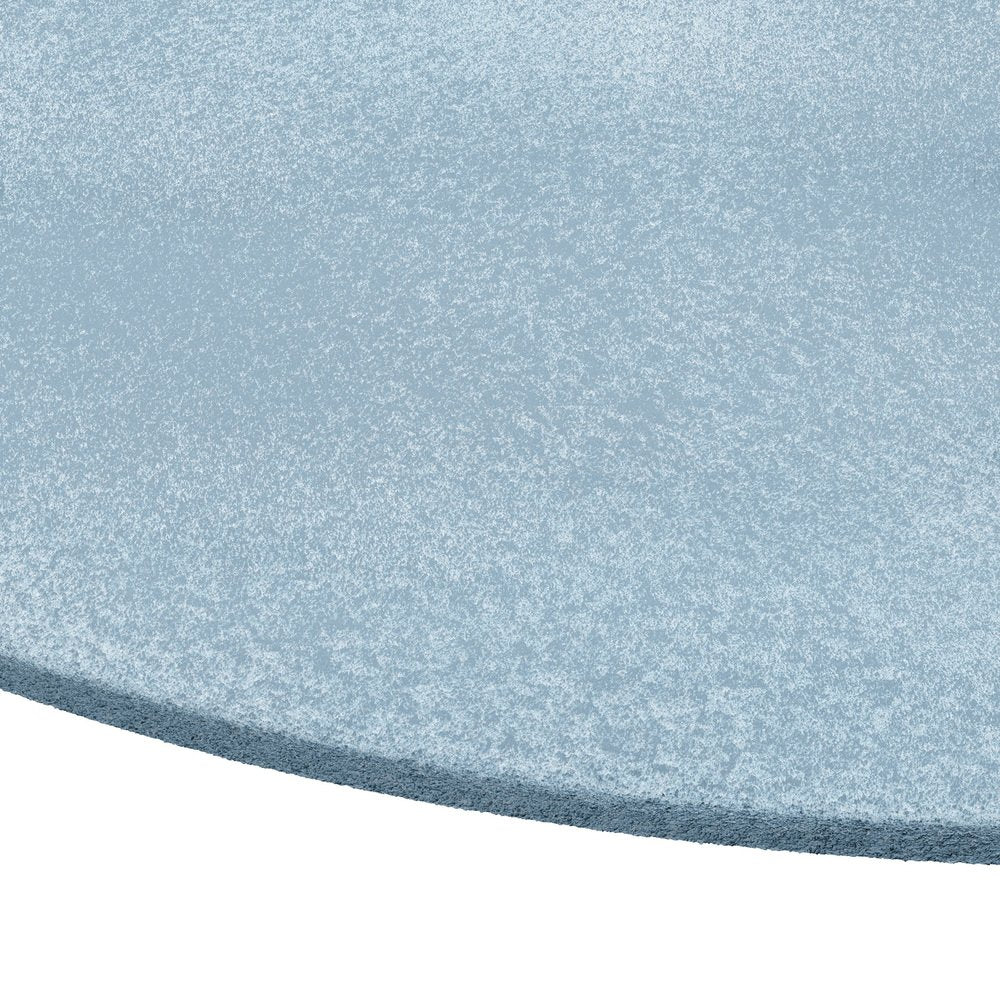 Tapis Oval Light Blue #12 Modern Minimal Oval Shape Hand-Tufted Rug by TAPIS Studio