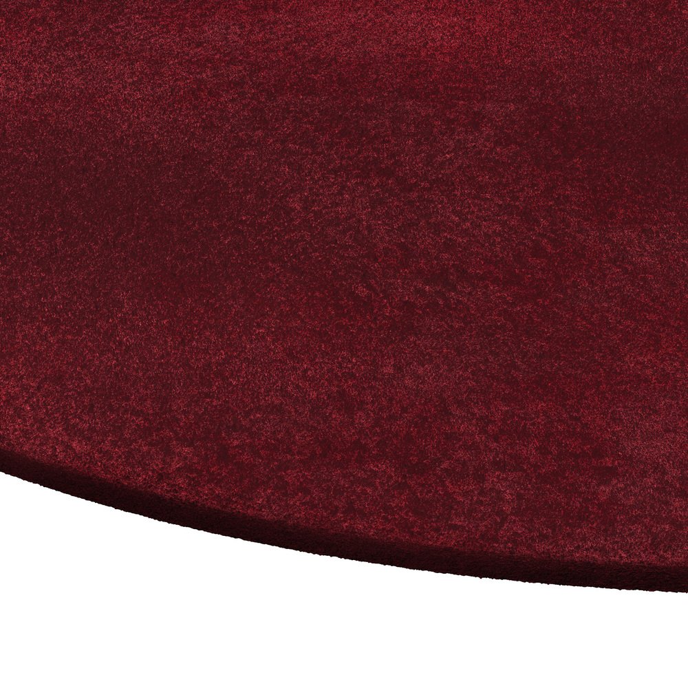 Tapis Oval Ruby #09 Modern Minimal Oval Shape Hand-Tufted Rug by TAPIS Studio