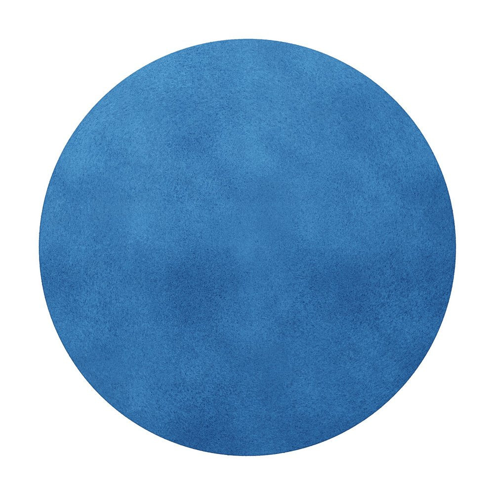 Tapis Round Electric Blue #014 Rug by TAPIS Studio