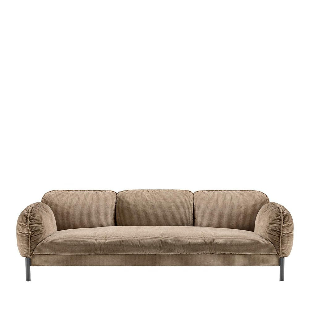 Tarantino Brown 3-Seater Sofa