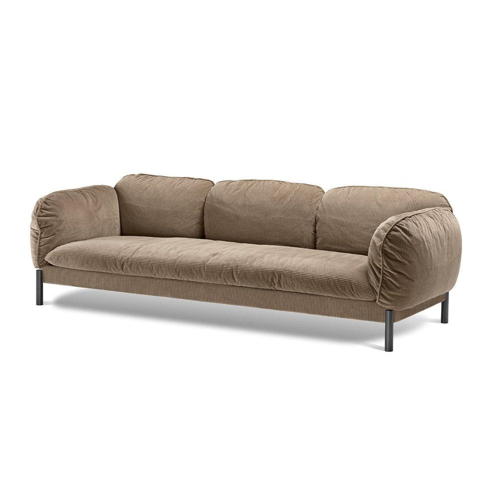 Tarantino Brown 3-Seater Sofa