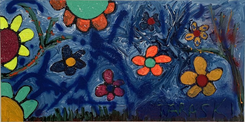 Taraski, Flowers N.48, Acrylic on Canvas, 2001-QMZ-1766271