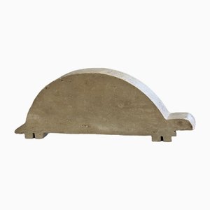 Tartaruga Travertine Sculpture by Enzo Mari for Fratelli Mannelli, 1970s-ORR-1811548